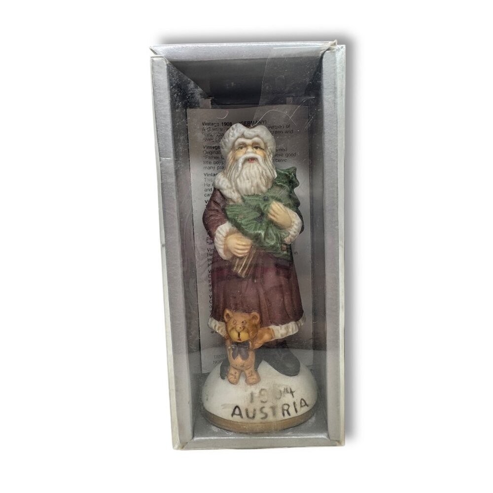 Caldor Stories 1904 Austria Santa Porcelain Figurine with Box 5”